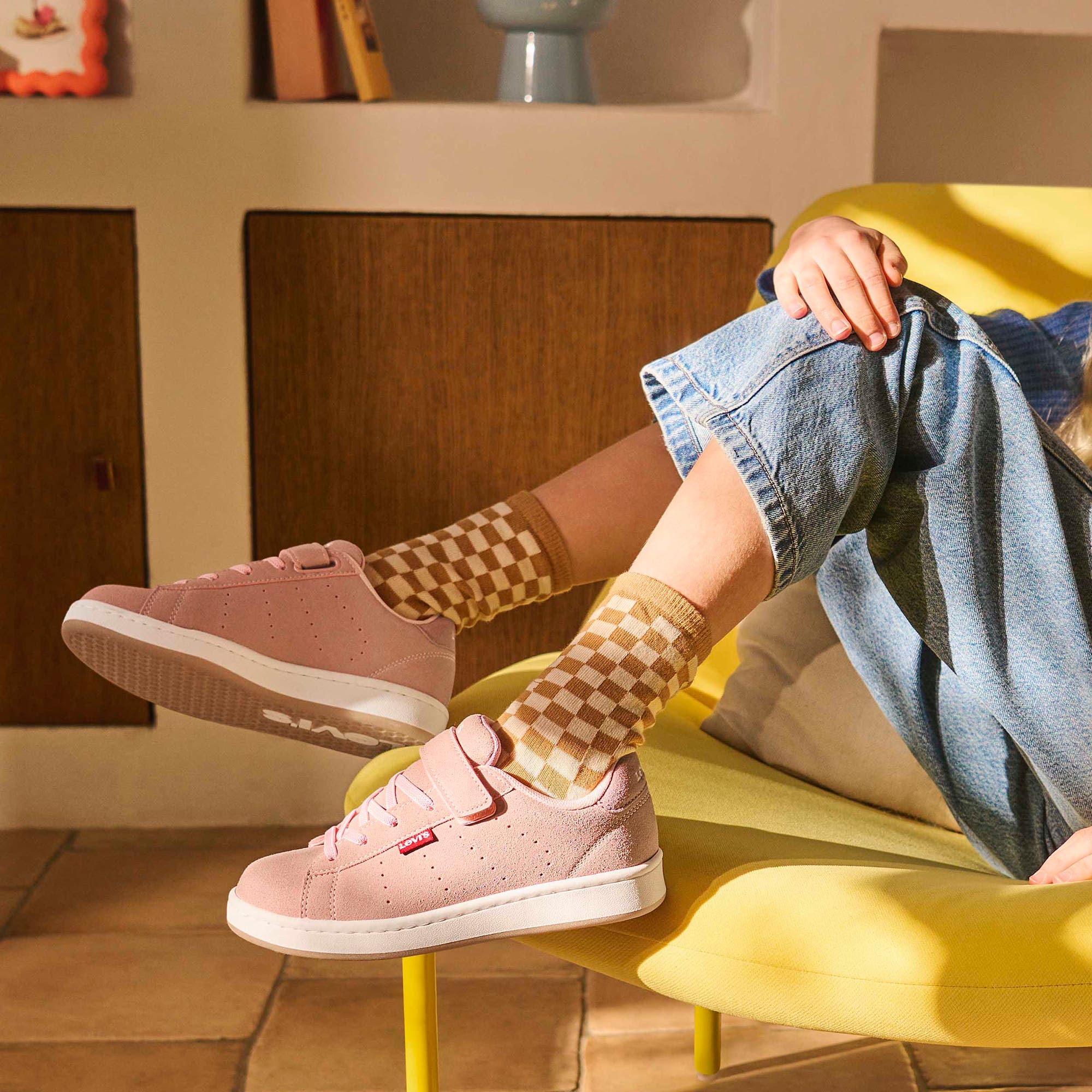 Sneakers Fille rose