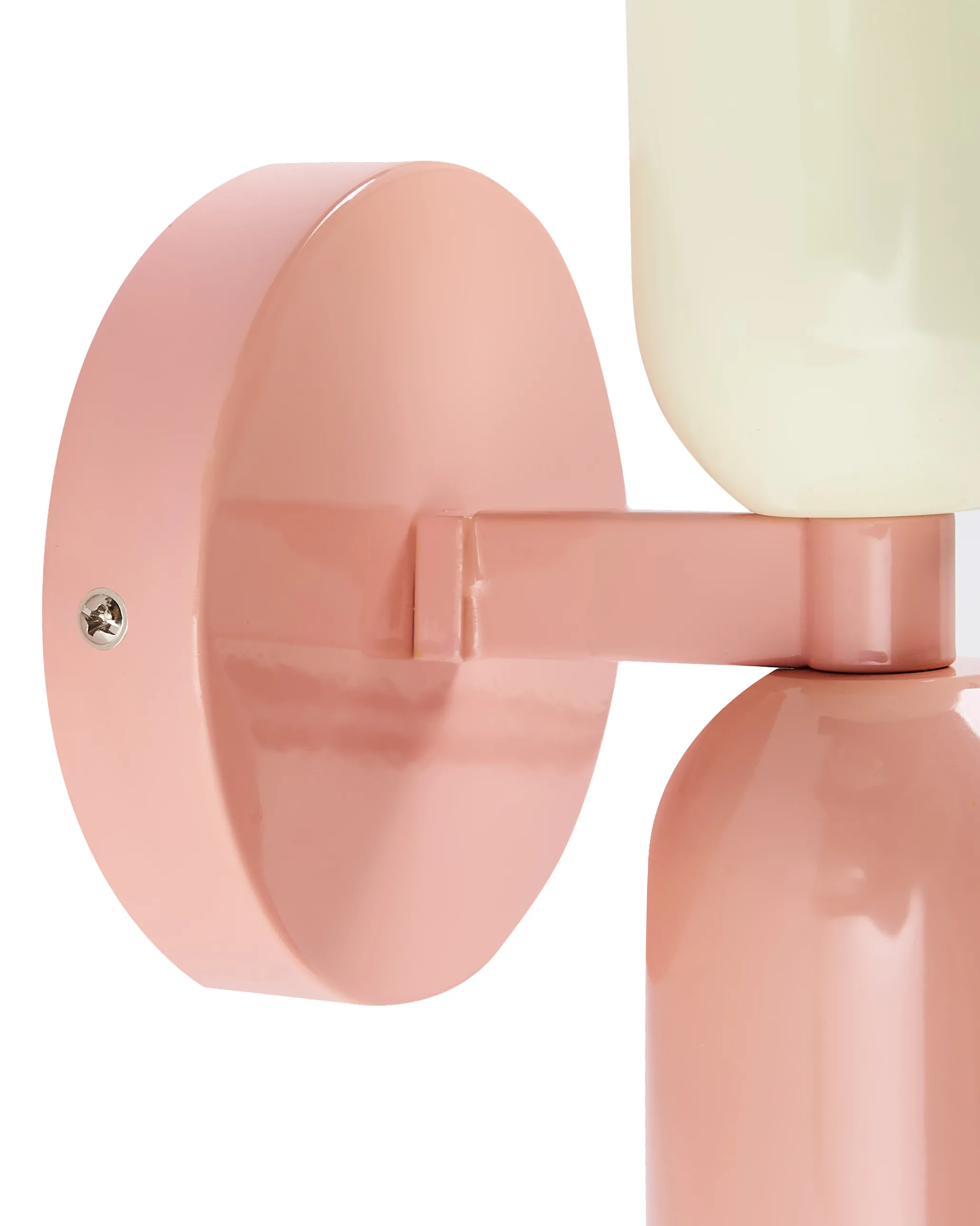 Set van 2 wandlampen TOPI Metaal Pastelroze