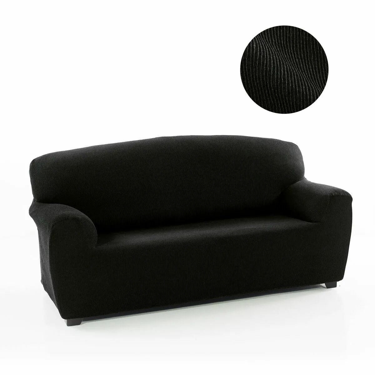 Sofakover Romeo 2 places - Noir