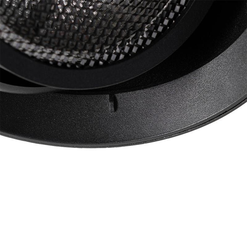 Moderne inbouwspot zwart GU10 AR111 rond trimless - Oneon Honey