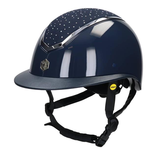 Veiligheidshelm Charles Owen Kylo Crystal MIPS Brede klep Donkerblauw