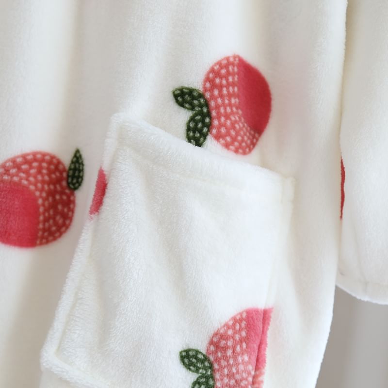Finlies - Pyjamajas met perzikprint en strikceintuur