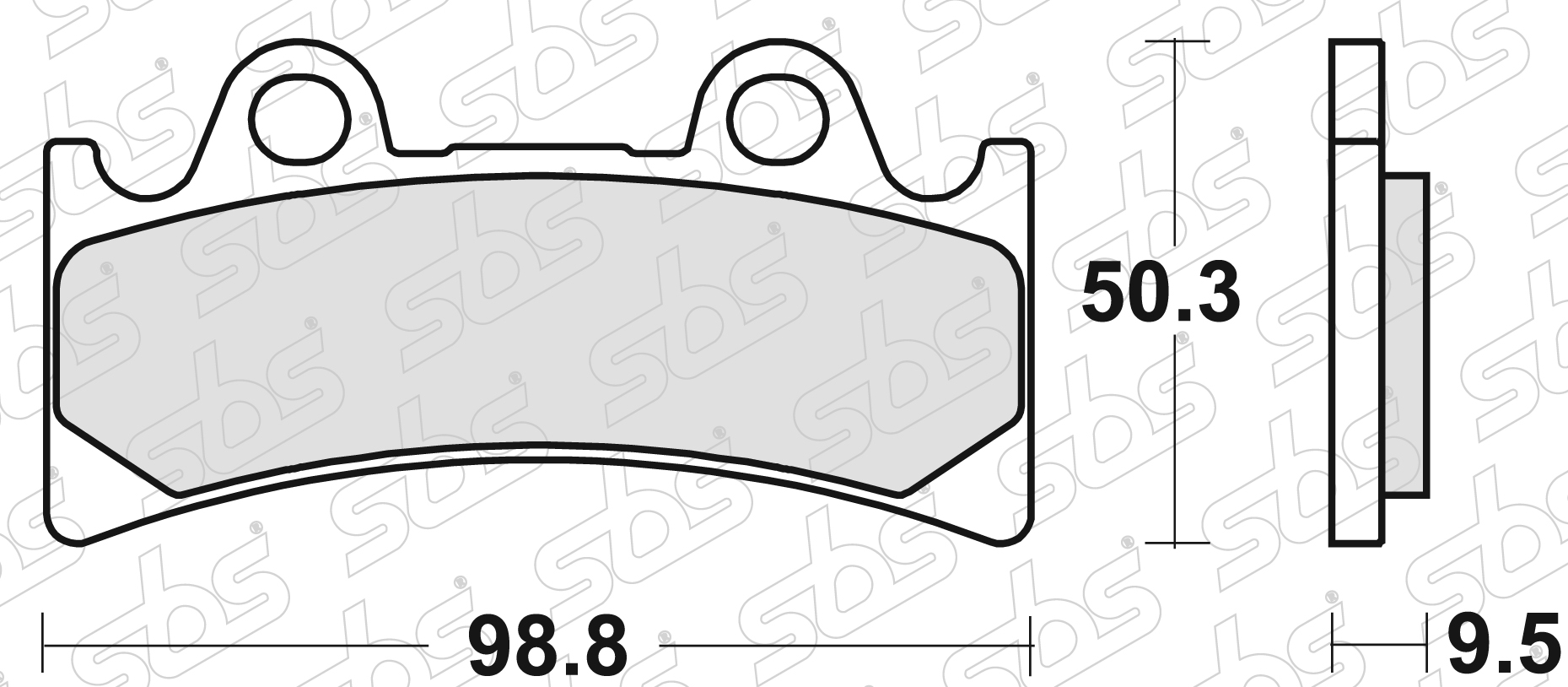 SBS - Plaquettes de frein 683 HF