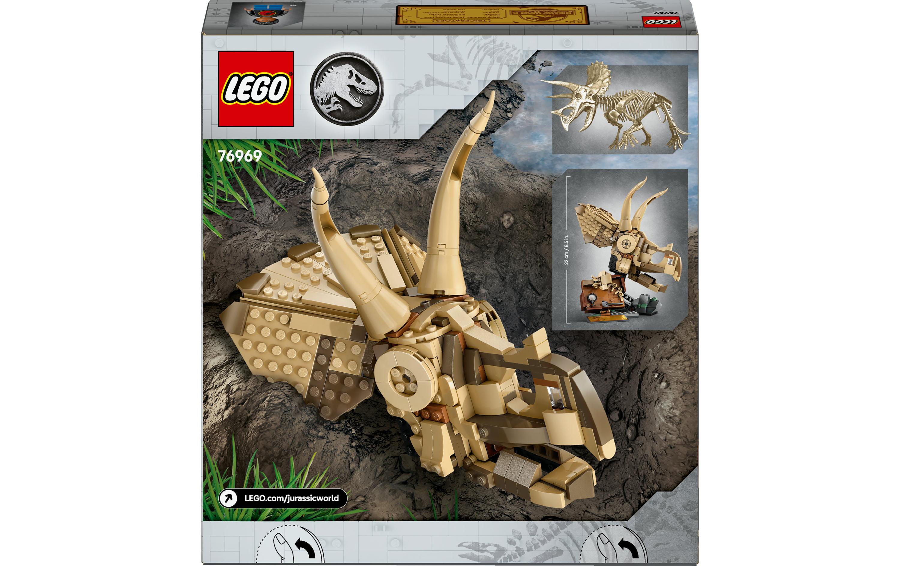 Jurassic World Triceratops-Schädel 76969Dinosaurier-Fossilien zum Sammeln und Ausstellen