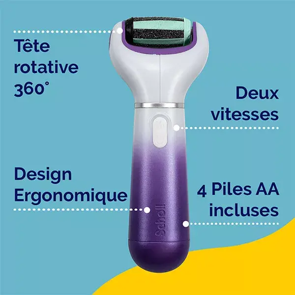 Lixa elétrica para pés Scholl Velvet Smooth 2 em 1: Esfolia e suaviza