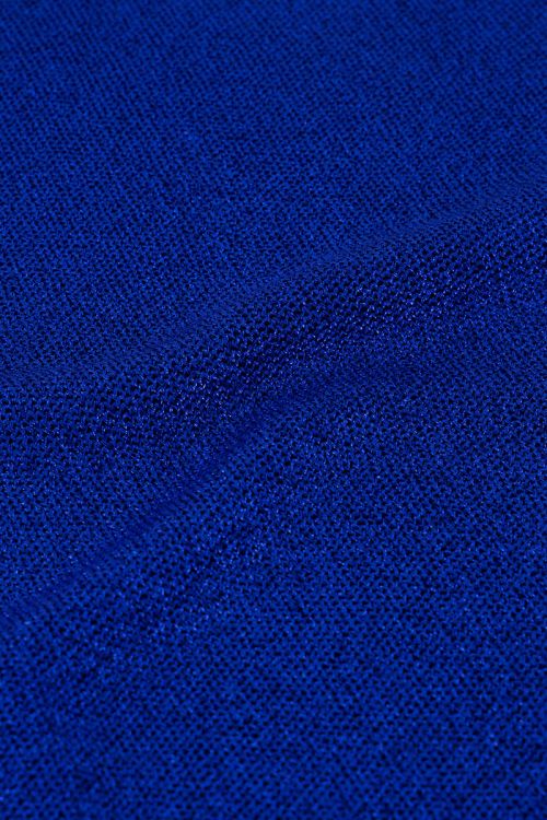 Blauw oversized T-shirt met lurex