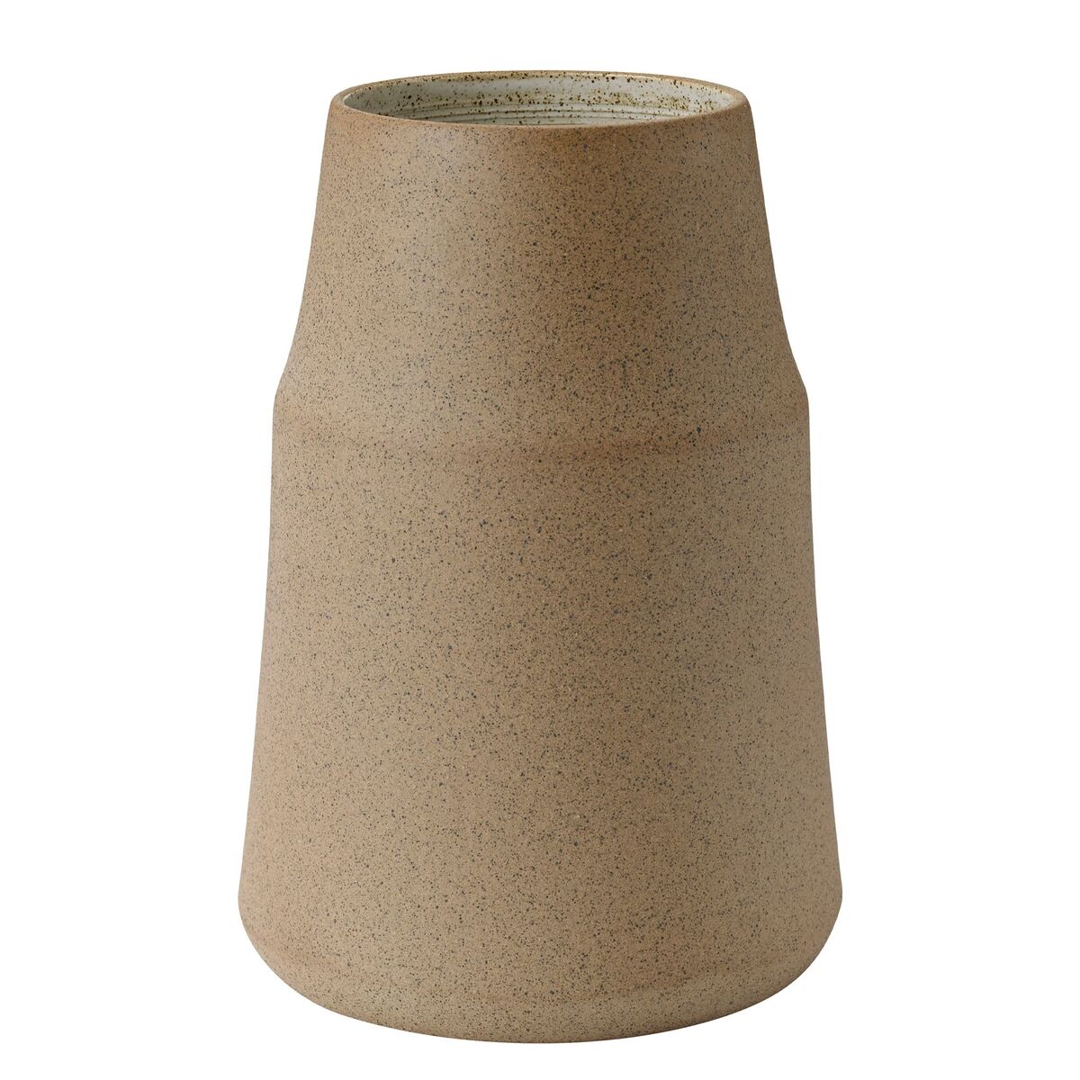 Clay vase 18 cm, warm sand