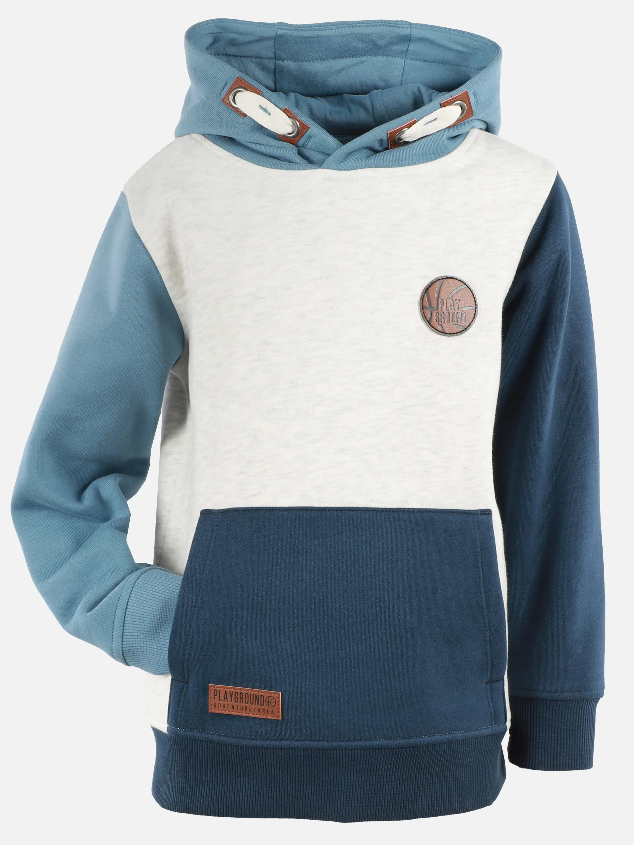 Jungen Hoodie mit farblicher Asymmetrie