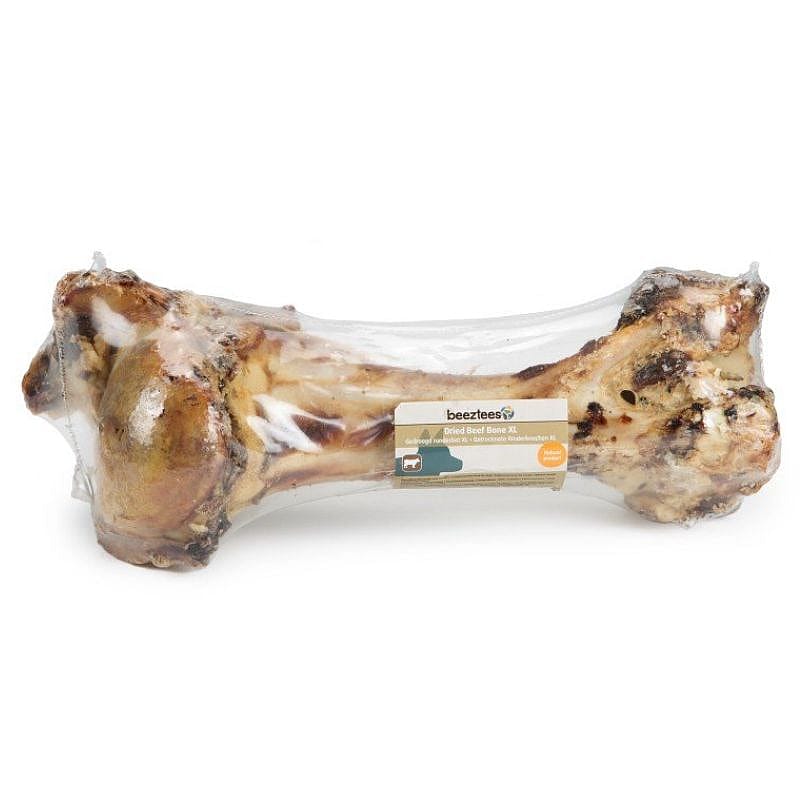 Beeztees Gedroogd Runderbot in Folie Hond | Maat XL - 30 cm | 15341.1