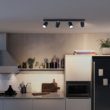 Philips opbouwspot Kosipo 4-lichts zwart