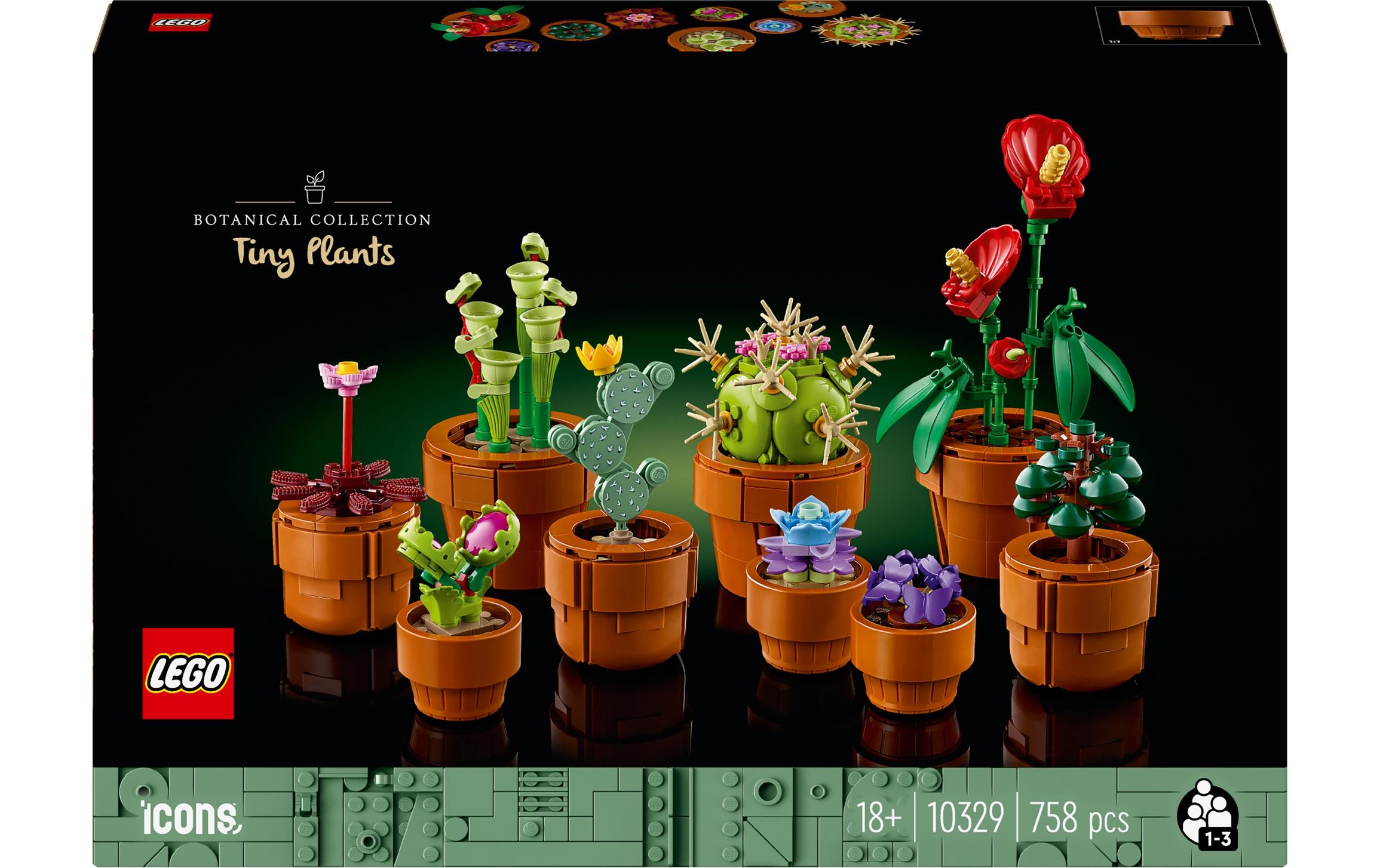 Icons Botanicals Collection: Mini Pflanzen 10329Bauset für kreative Pflanzenfreunde