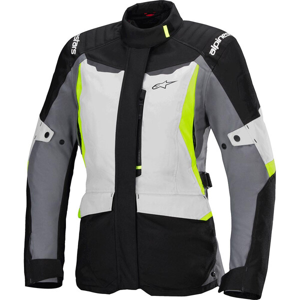 Alpinestars - Veste femme Stella ST-1 Waterproof Noir / Gris Clair / Gris / Jaune fluo