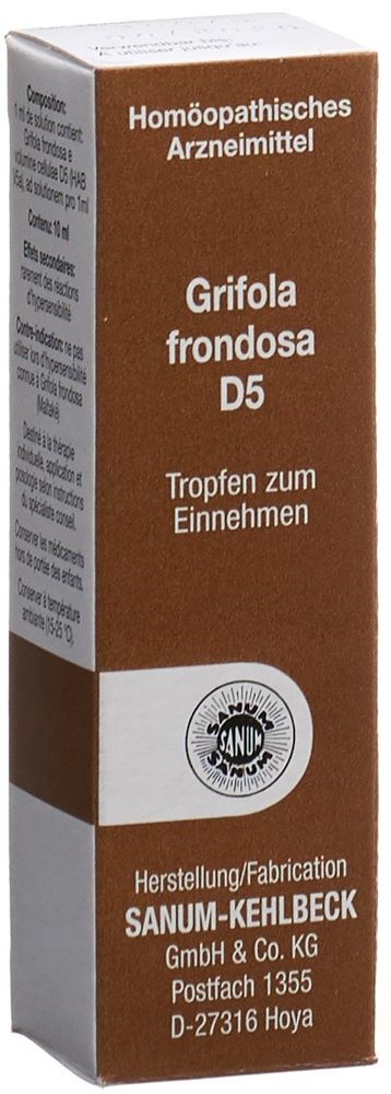 SANUM Grifola frondosa 5 D<br>10 ml, Tropfen zum Einnehmen, Flüssigkeit