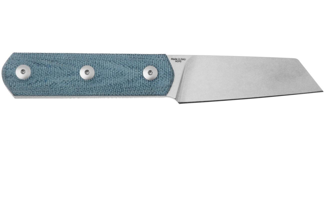 StraightLine Erny ER-DC Denim Canvas Micarta, vaststaand mes