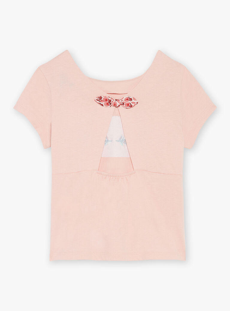 T-shirt blush à manches courtes