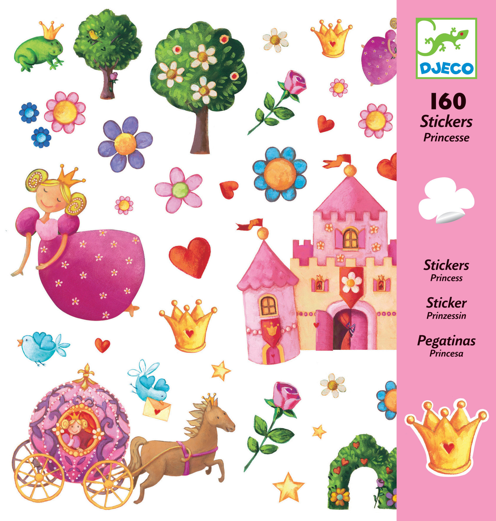 Djeco Djeco stickers prinsessen dj08830