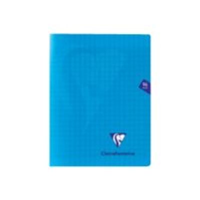Clairefontaine Mimesys - Cahier polypro A4 (21x29,7 cm) - 48 pages - grands carreaux (Seyes) - disponible dans différentes couleurs