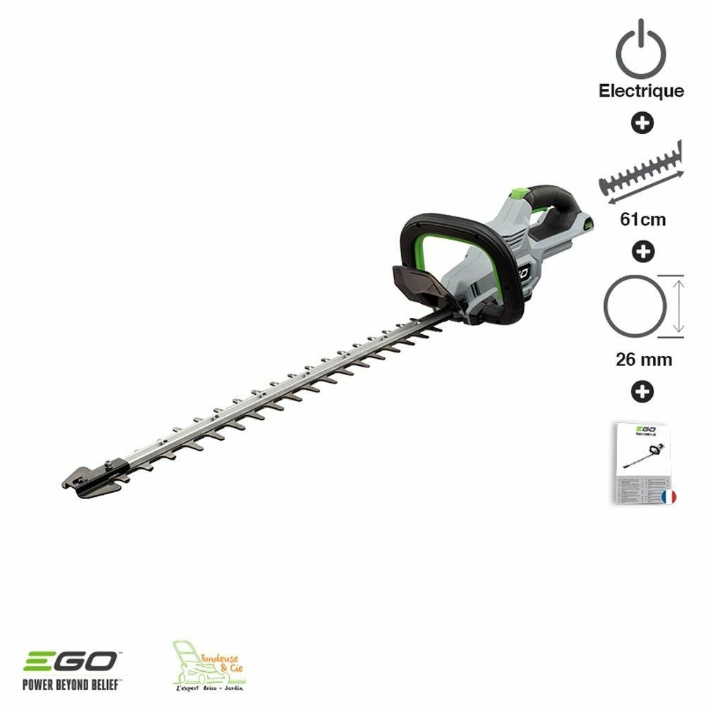 Taille haie sans fil lame double 60 cm egopower ht2410e ni batterie ni chargeur