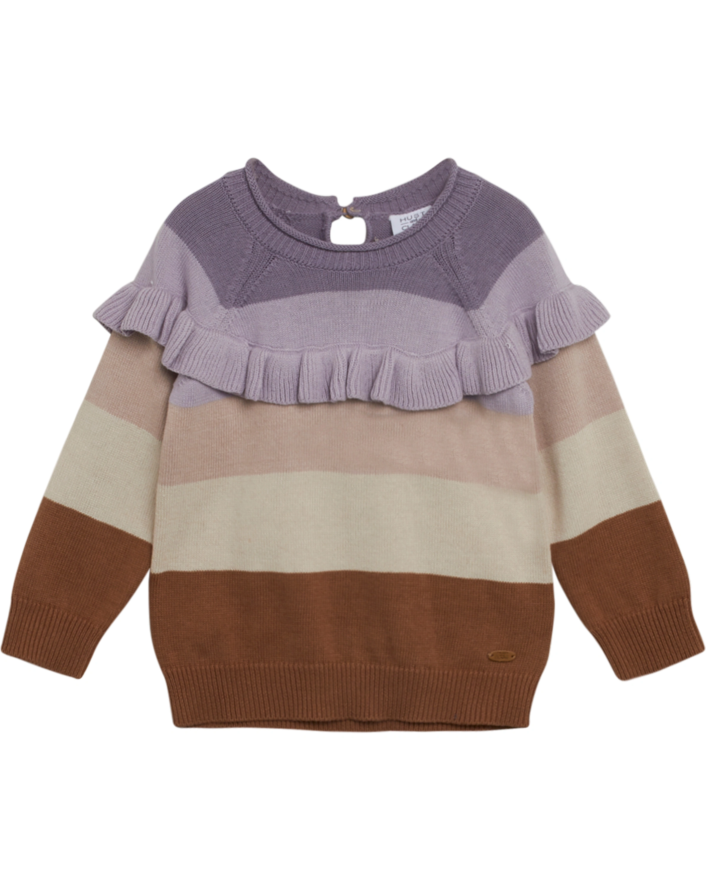 Strick-Pullover PAWI gestreift in lavender