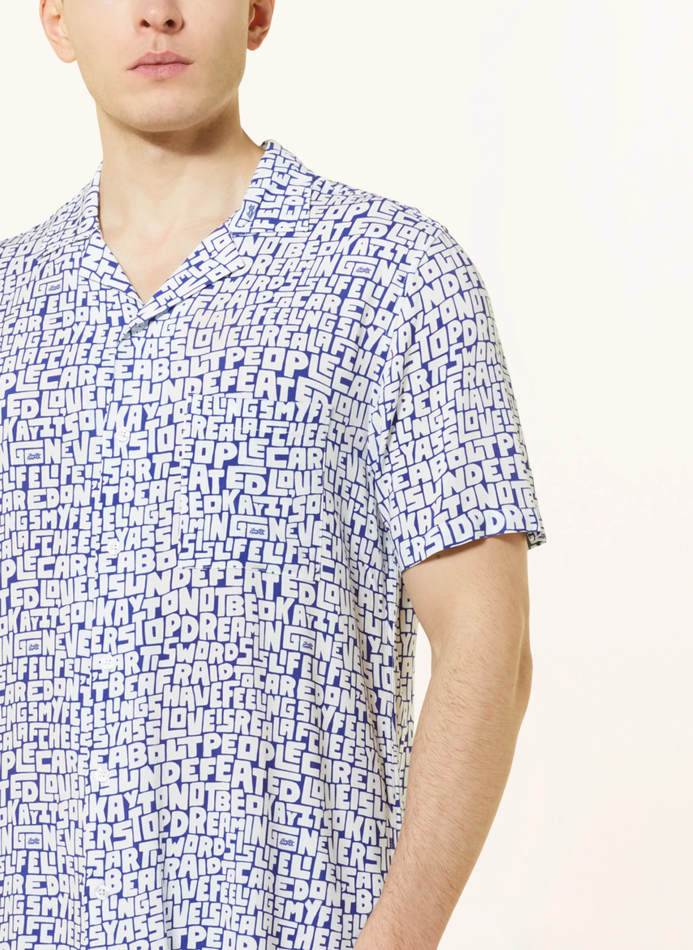 arrels BARCELONA Resorthemd BLUE NEVER STOP DREAMING × TIMOTHY GOOD Comfort Fit
