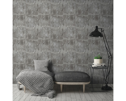 Zelfklevend behang 38581-1 roestlook grijs 8,40 x 0,53 m