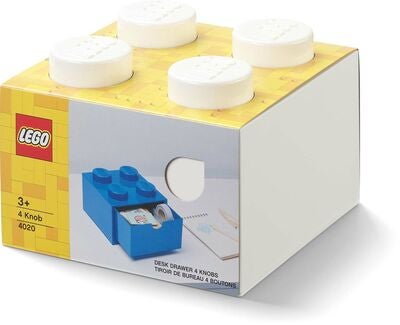 Lego Oppbevaring med Skuff 4, Hvit