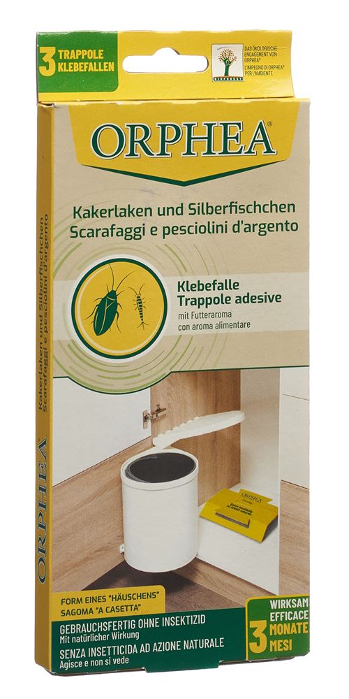 ORPHEA Falle<br>3 Stück, Kakerlaken & Silberfischchen