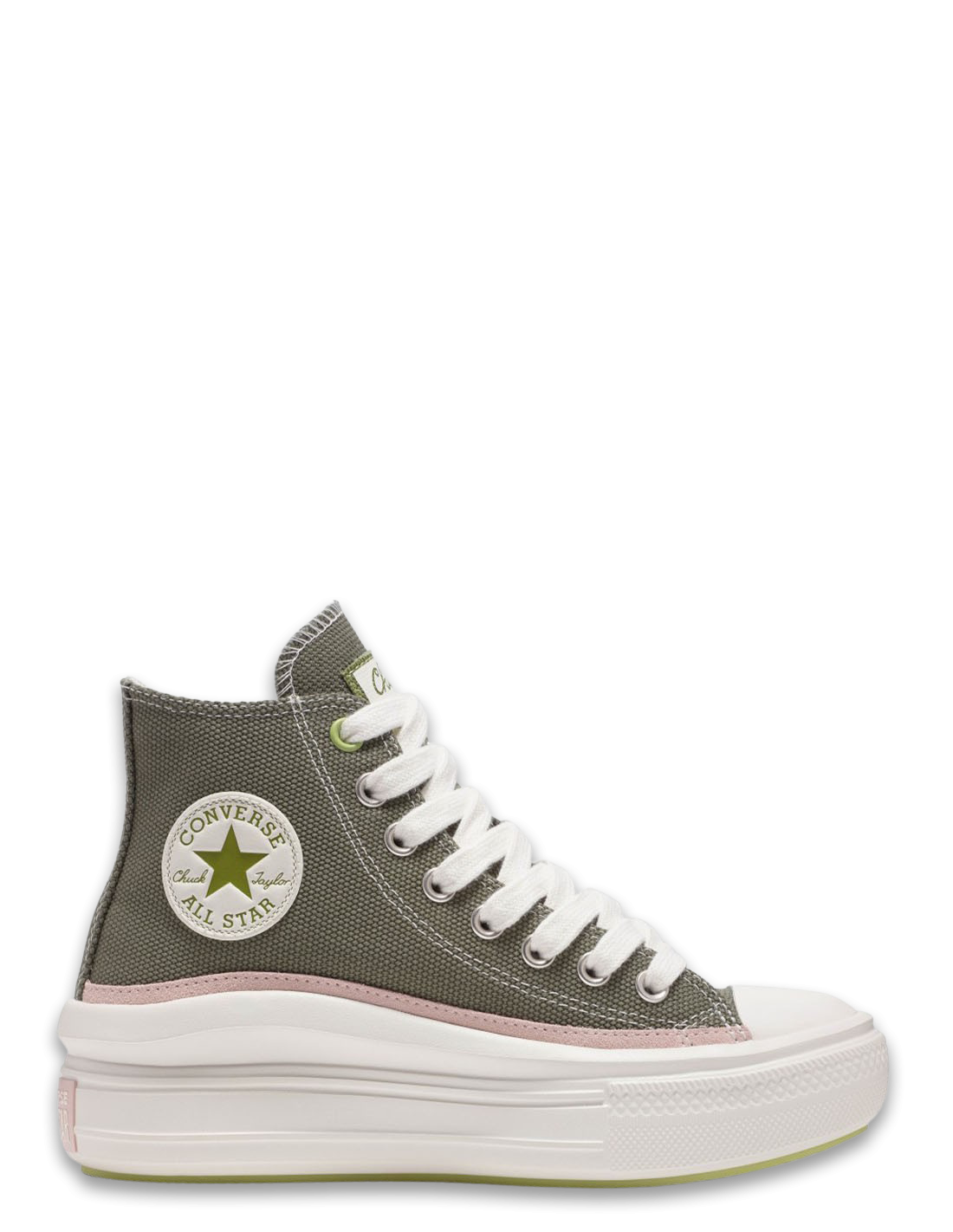 converse Sneakers compensées montante femme ctas move hi utility/egret/pink sage