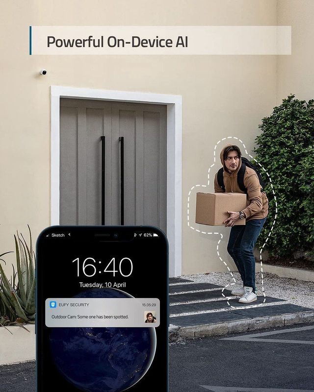 Eufy Security - Video Deurbel C210 - Wi-Fi - Inclusief E220 2K Camera - 24/7 Opname - 16GB SD Kaart