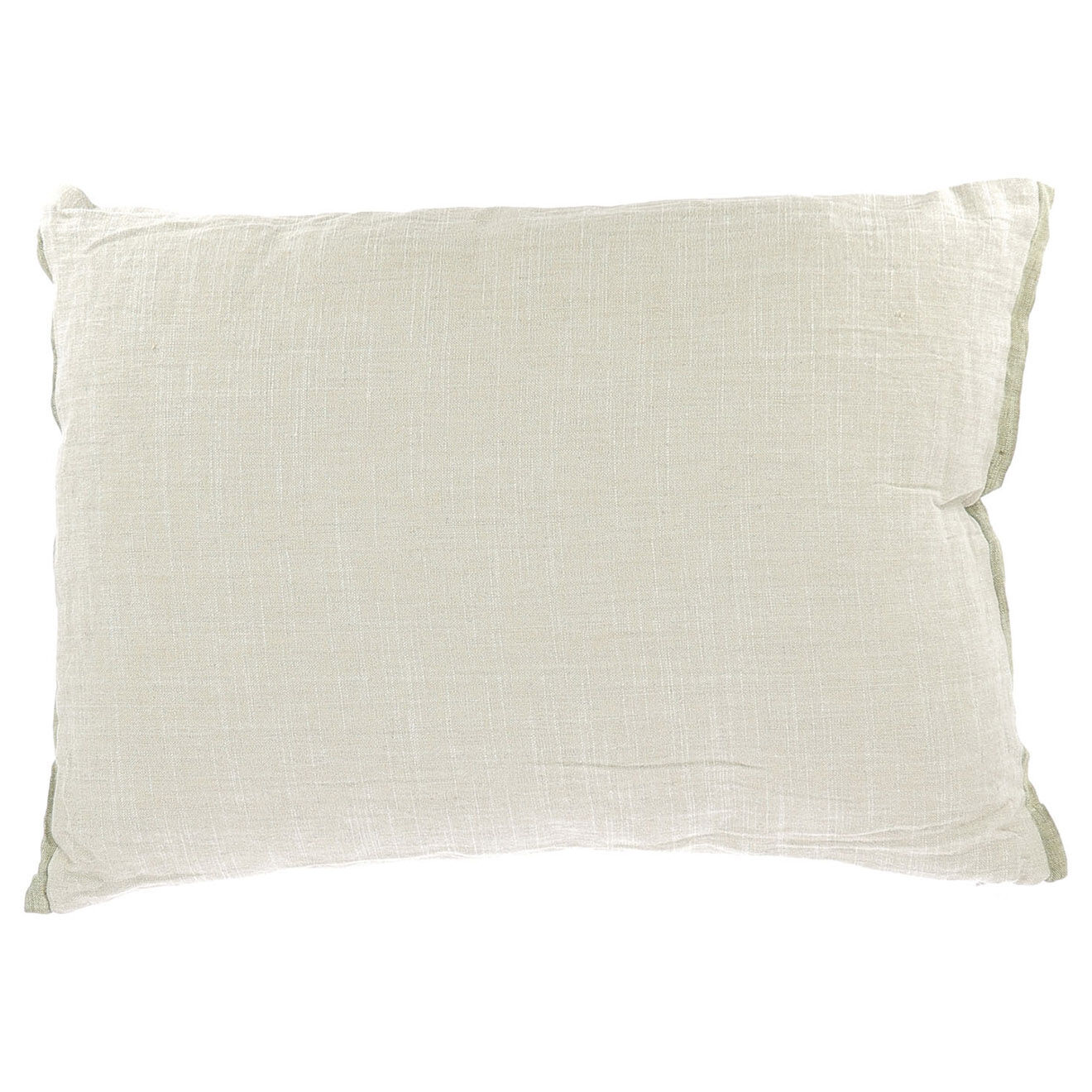 En Fil d'Indienne Housse de coussin Varanasi tweed de lin naturel - 40x55 cm