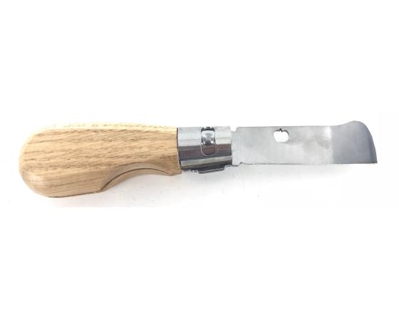 Couteau Greffoir Pliant Chêne Couteaux de Poche par Roger Orfèvre