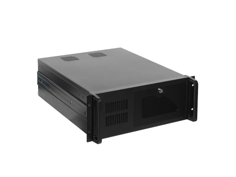 Netrack Server Case - Rack-monterbar 4U - udvidet ATX - sort