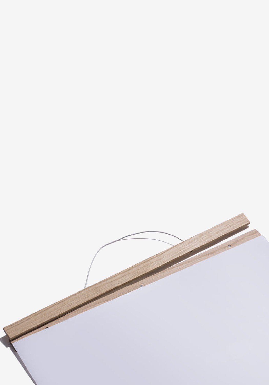 Side by Side Posterleiste A5 aus Eichenholz