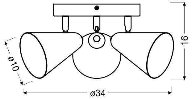 Loft46 Plafondlamp Jet 3-lichts