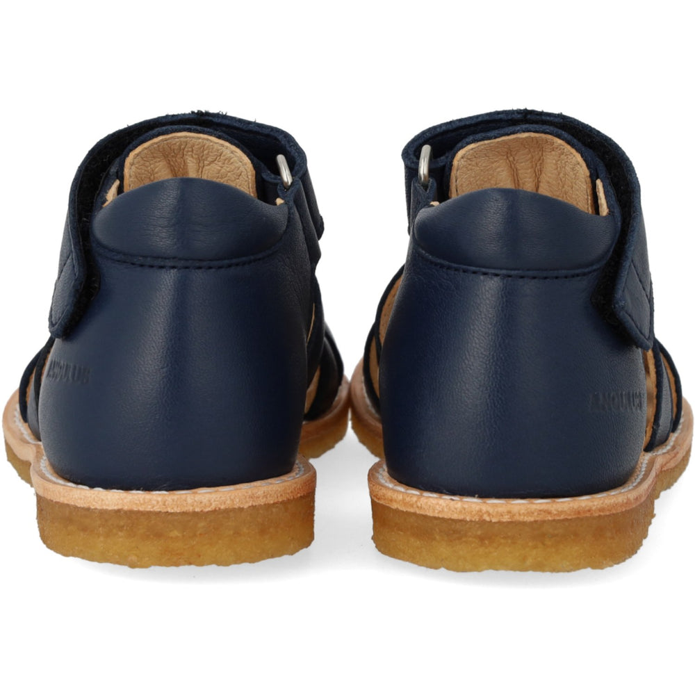 Køb Angulus Navy Begynder Sandal Med Velcrolukning