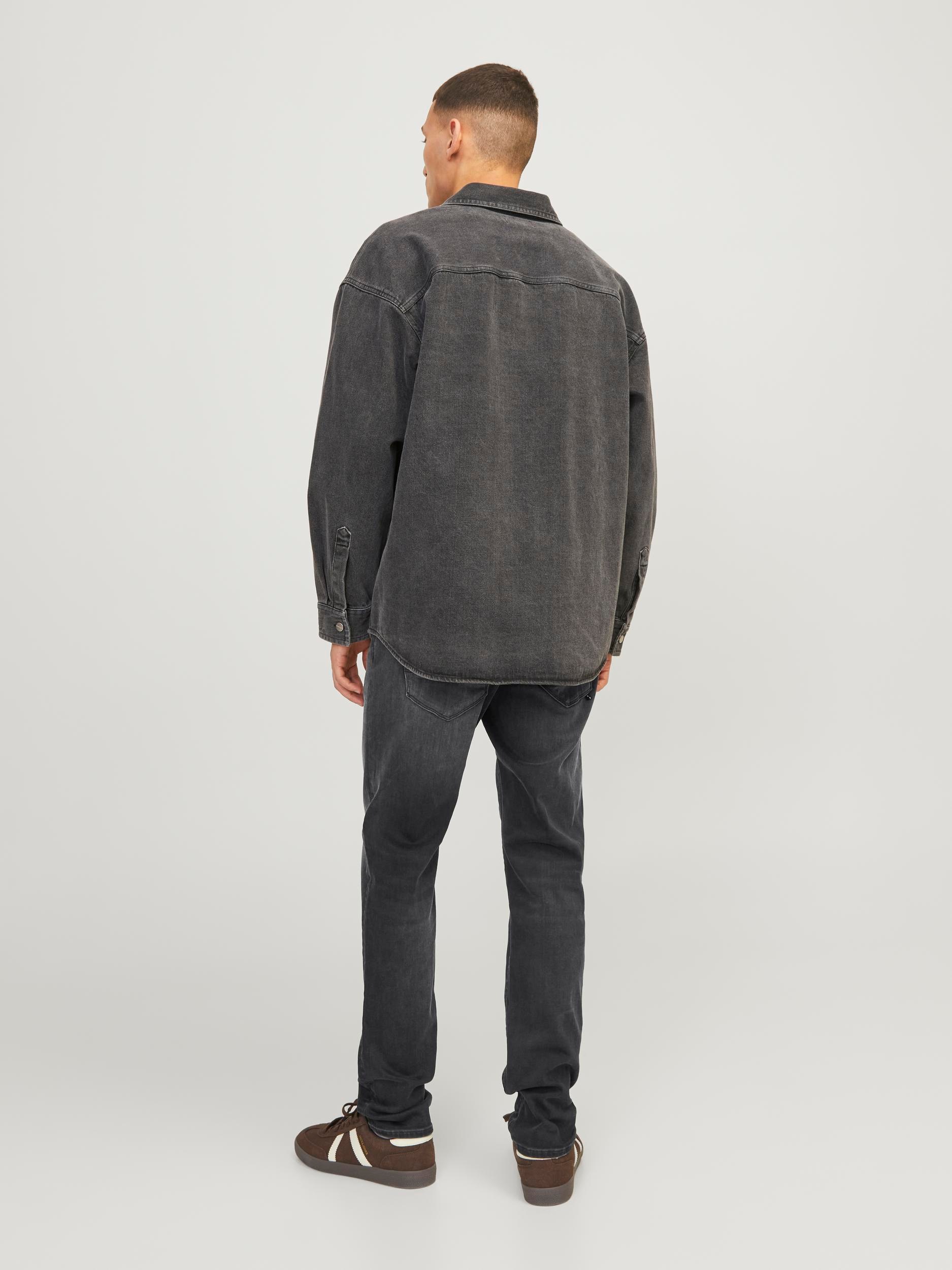 Jack & Jones Slim-fit-Jeans »JJIGLENN – Jeans mit Stretch, niedriger Leibhöhe und Taschen«, used, modisch, slim fit, Denim/Jeans