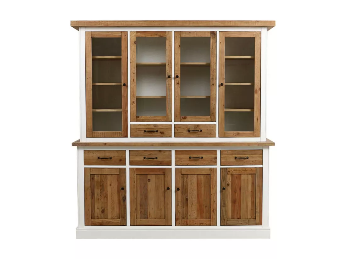 Buffet vaisselier Bois-MDF Blanc - Rivages Interior's