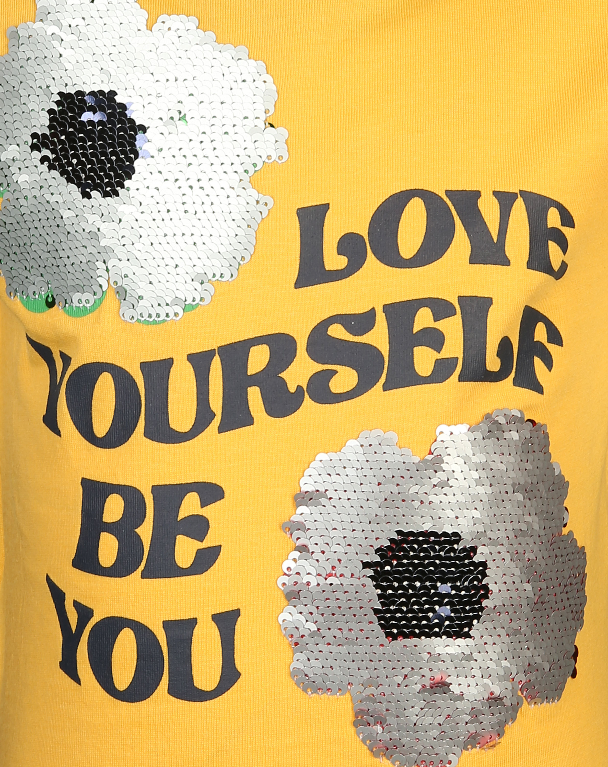 T-Shirt BE YOU in gelb