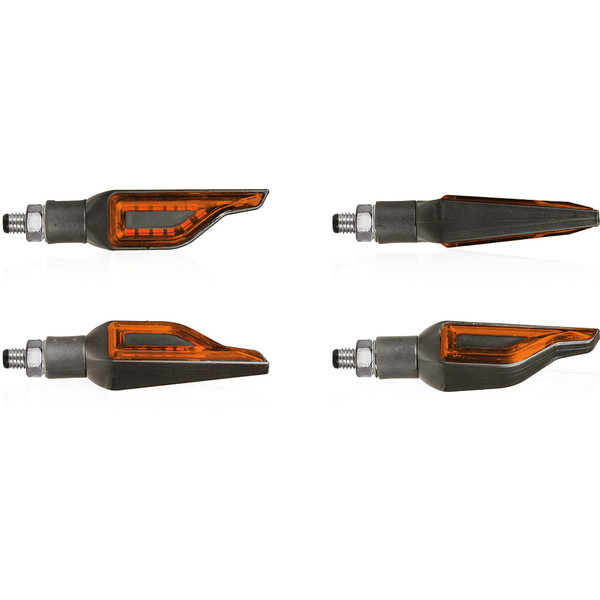 Chaft - Clignotants LED Addict Noir / Orange