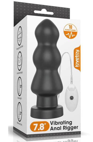King Sized Vibrating Anal Rigger 20cm
