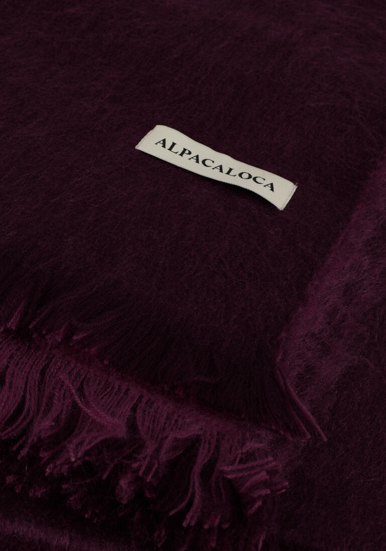 ALPACA LOCA rode alpaca loca sjaal double scarf
