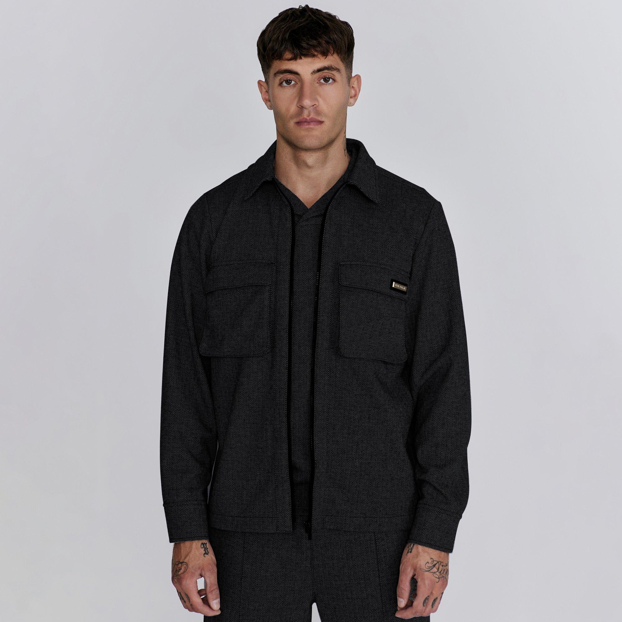 SikSilk Smart Overshirt Mens