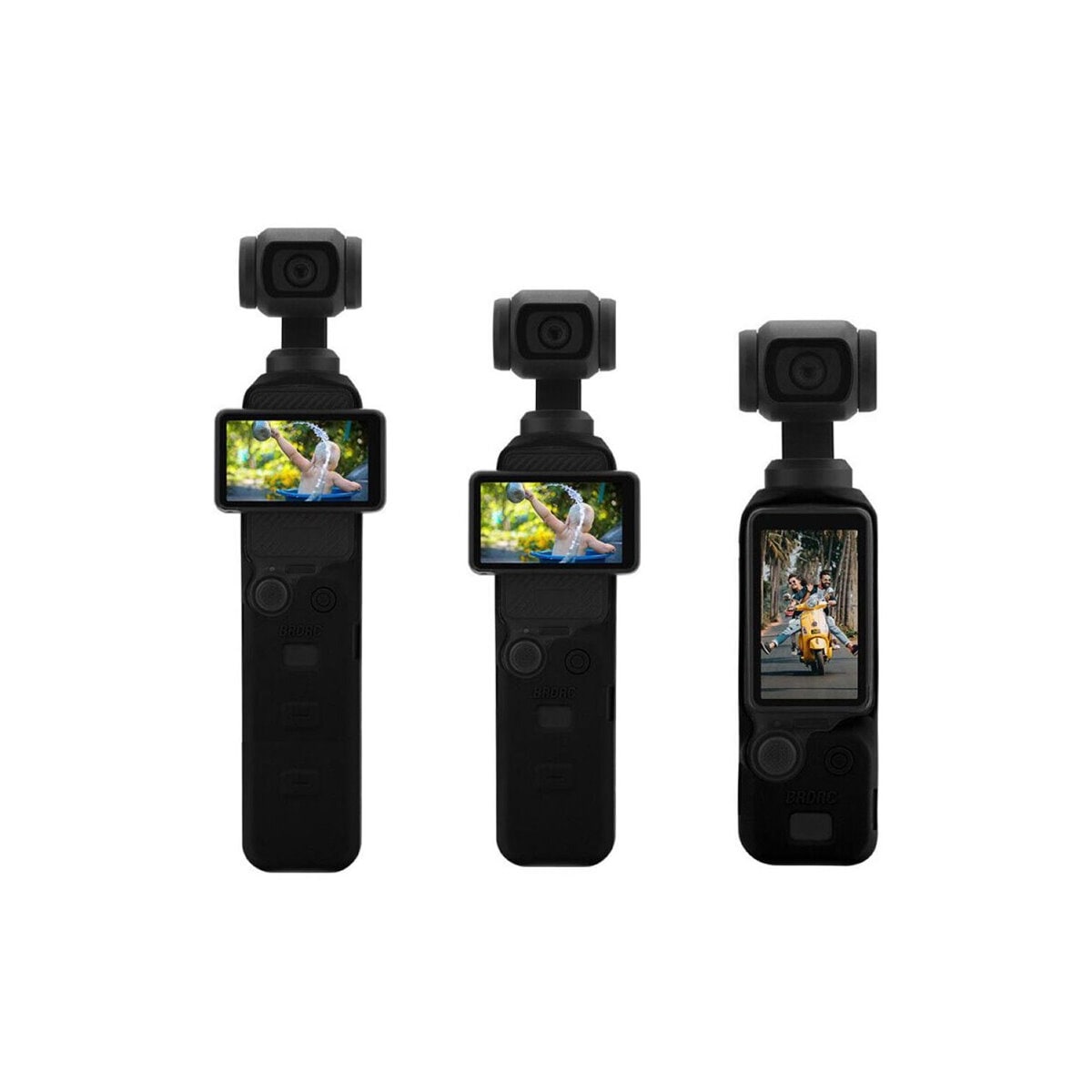 3-pack BRDRC silikondeksel DJI Osmo Pocket 3 - Svart