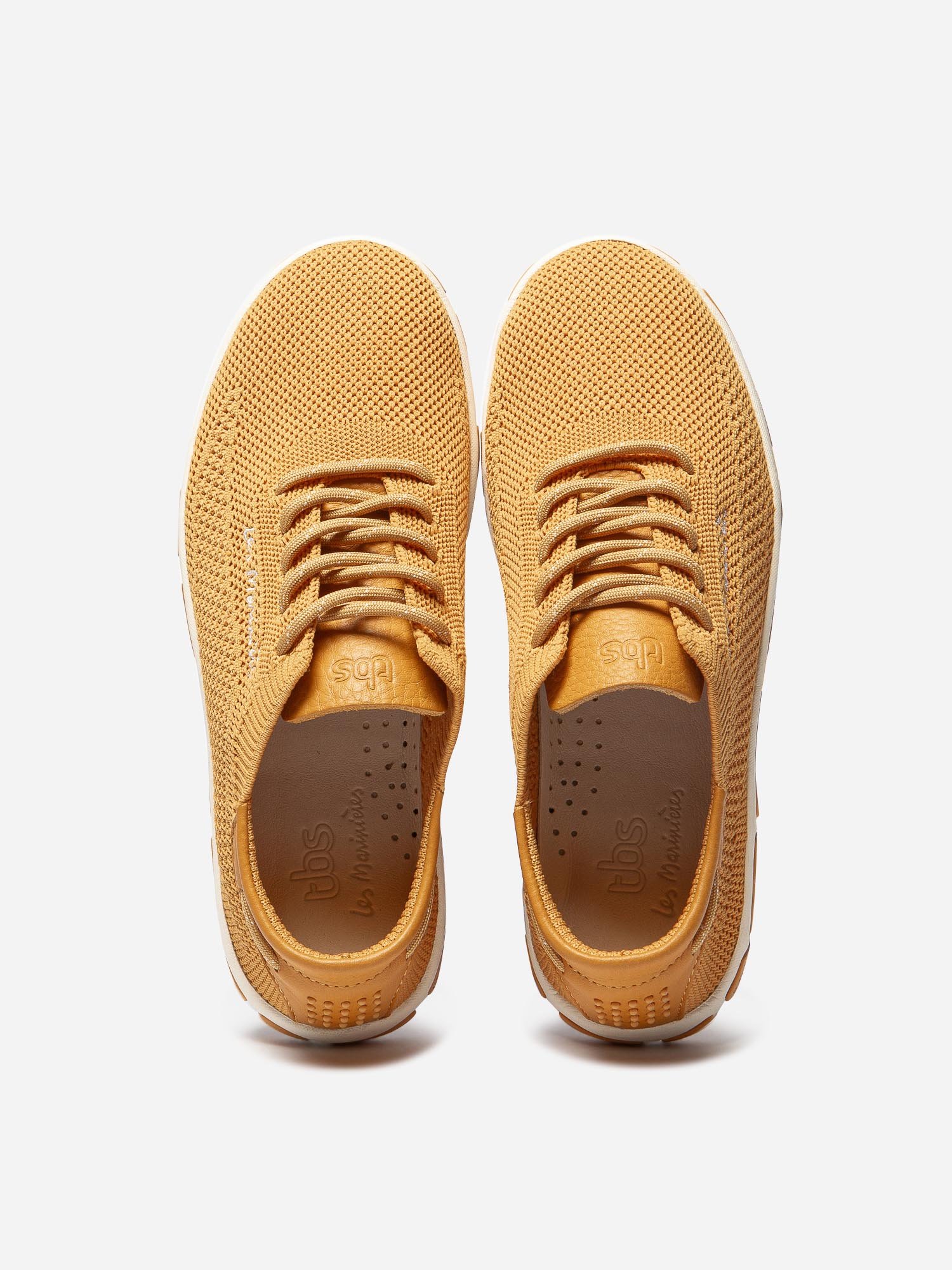 Tennis Femme Confort Textile Recyclé Jaune