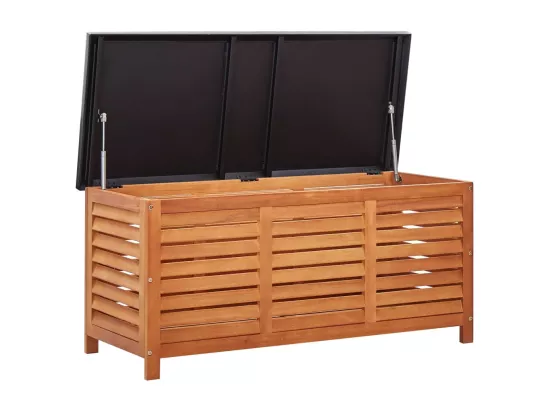 Boîte de rangement de jardin 117x50x55 cm Eucalyptus solide