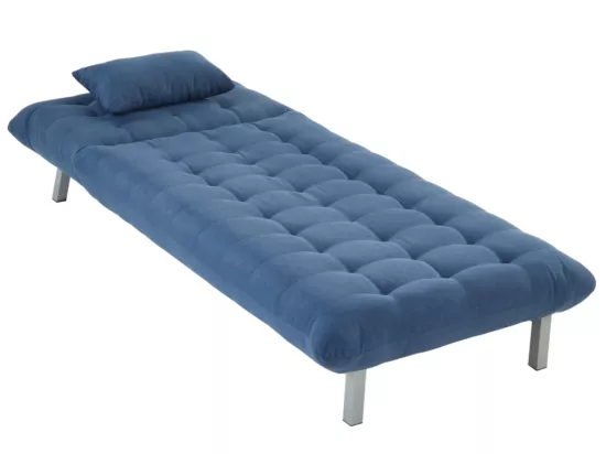 Méridienne en tissu HORNET - Bleu