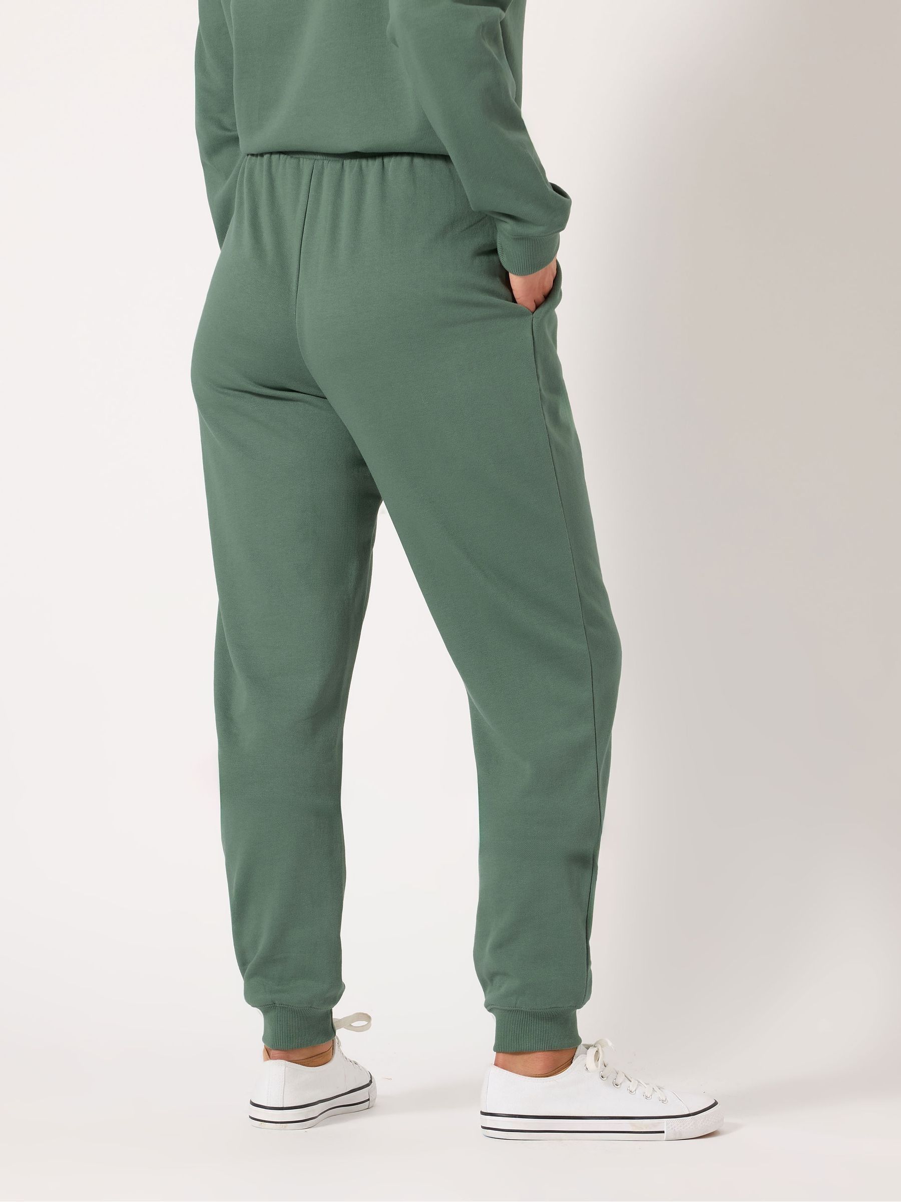 Groen - Long Tall Sally - Joggingbroek met boorden