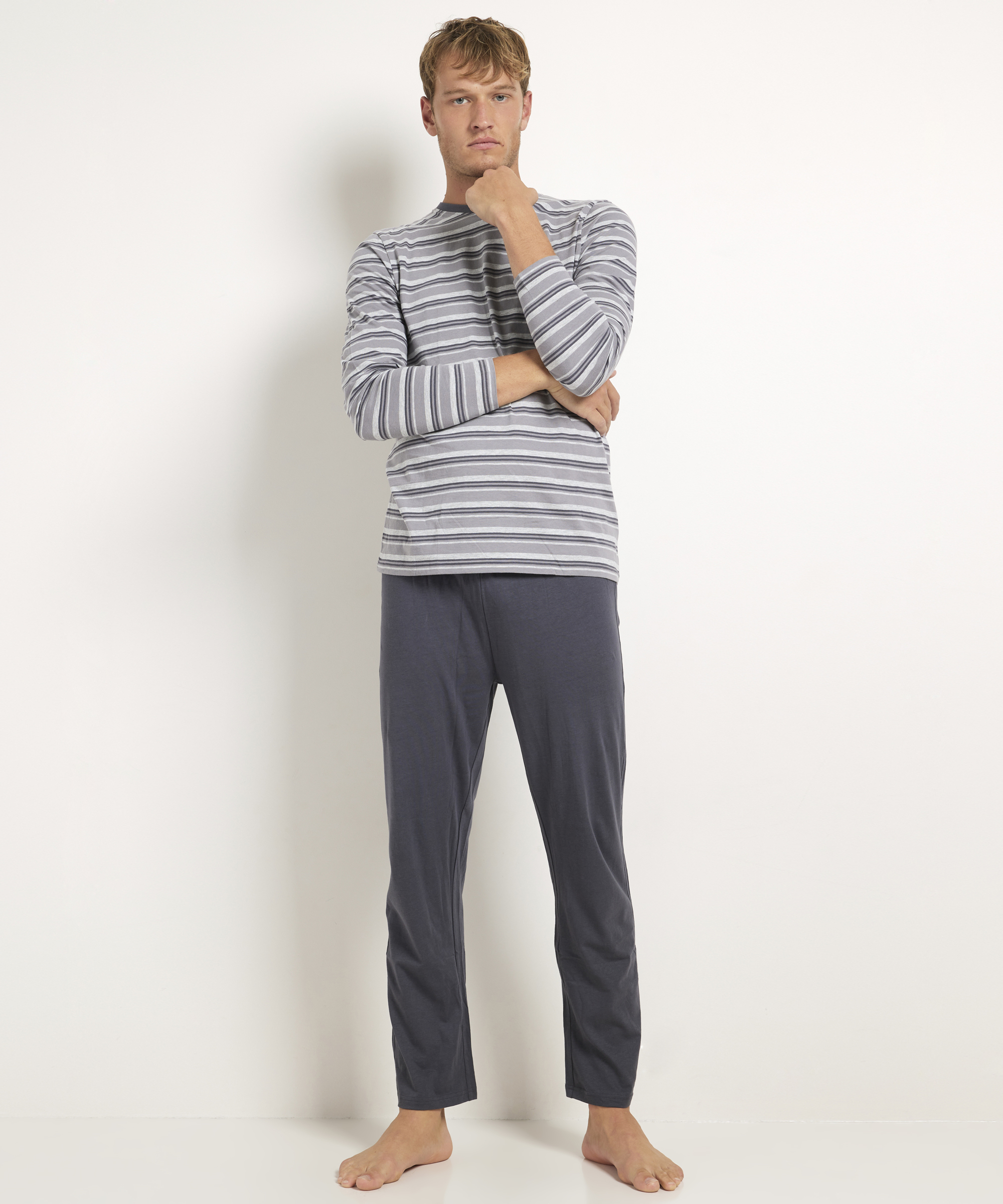pyjama set: streep   uni