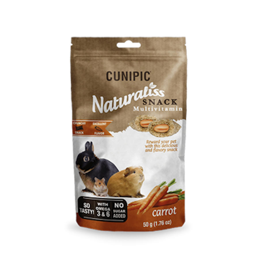 Cunipic Naturaliss Petisco Multivitamínico de Cenoura para Roedores
