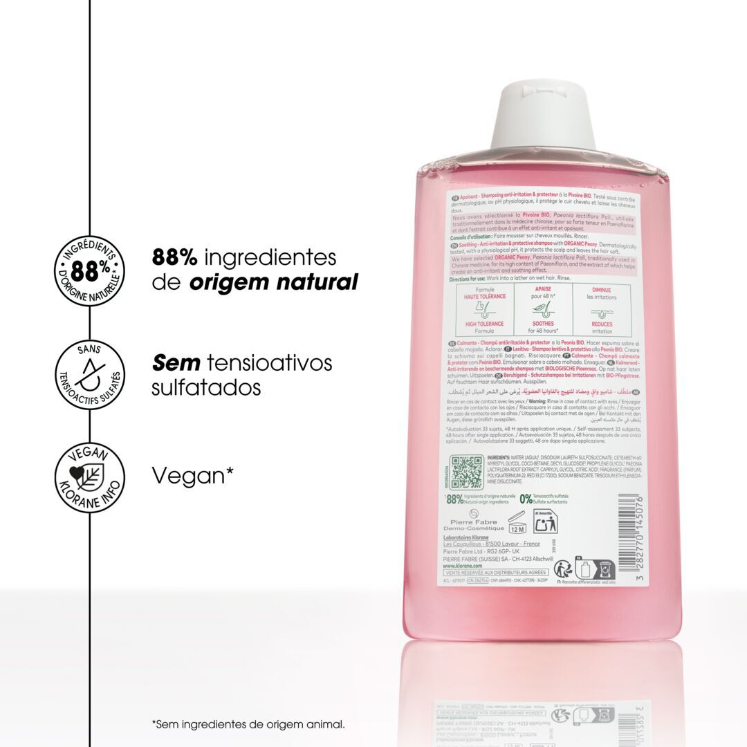 KLORANE  Champô Peónia - 400ml